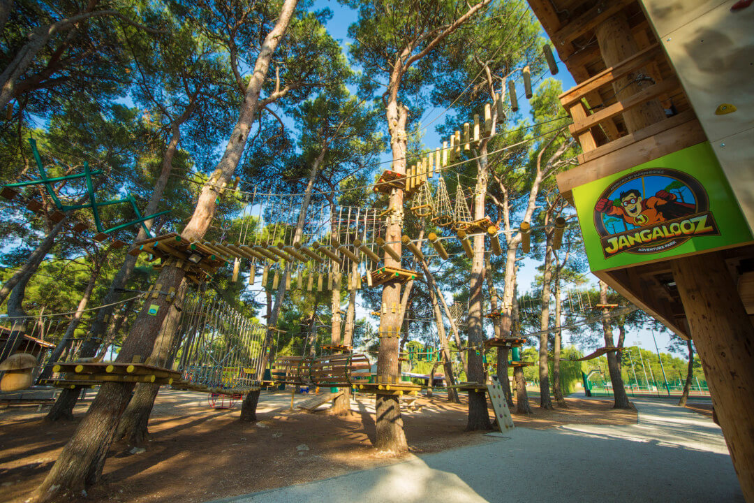 Jangalooz outdoor adventure park in Umag